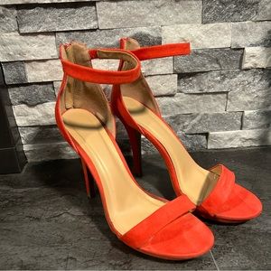 Orange/Hot Coral High Heels